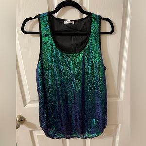 Zeagoo Sequined Tank Top